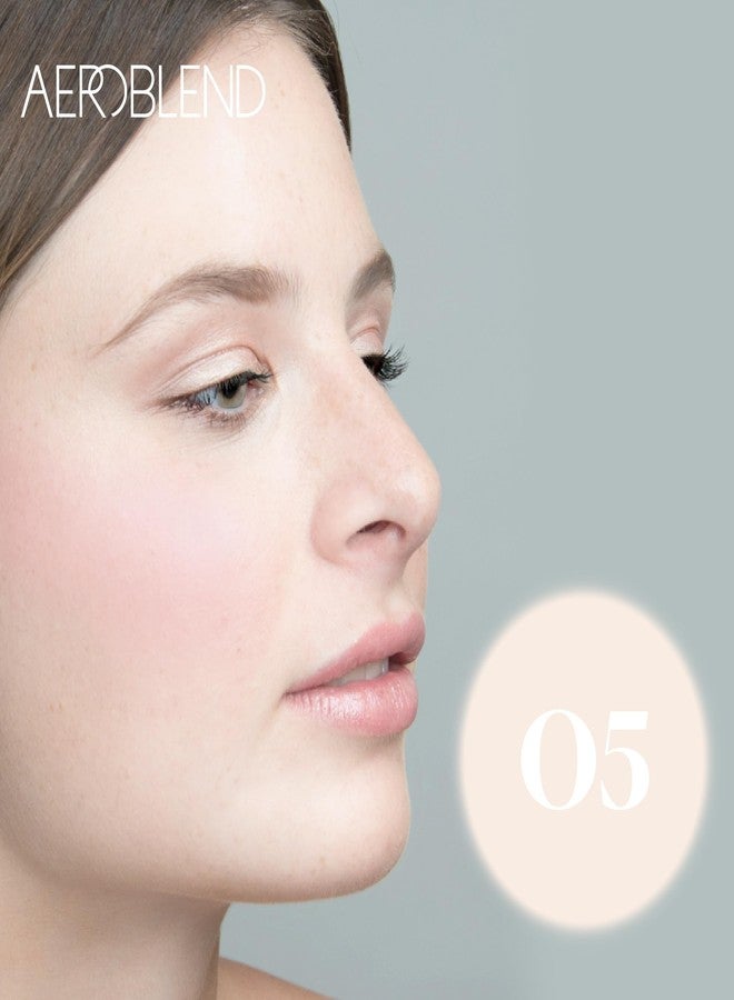 AEROBLEND Airbrush Foundation Makeup (O05) Professional, Water-Based, Buildable, Long-wearing, For all skin types, 1 oz - Image 5