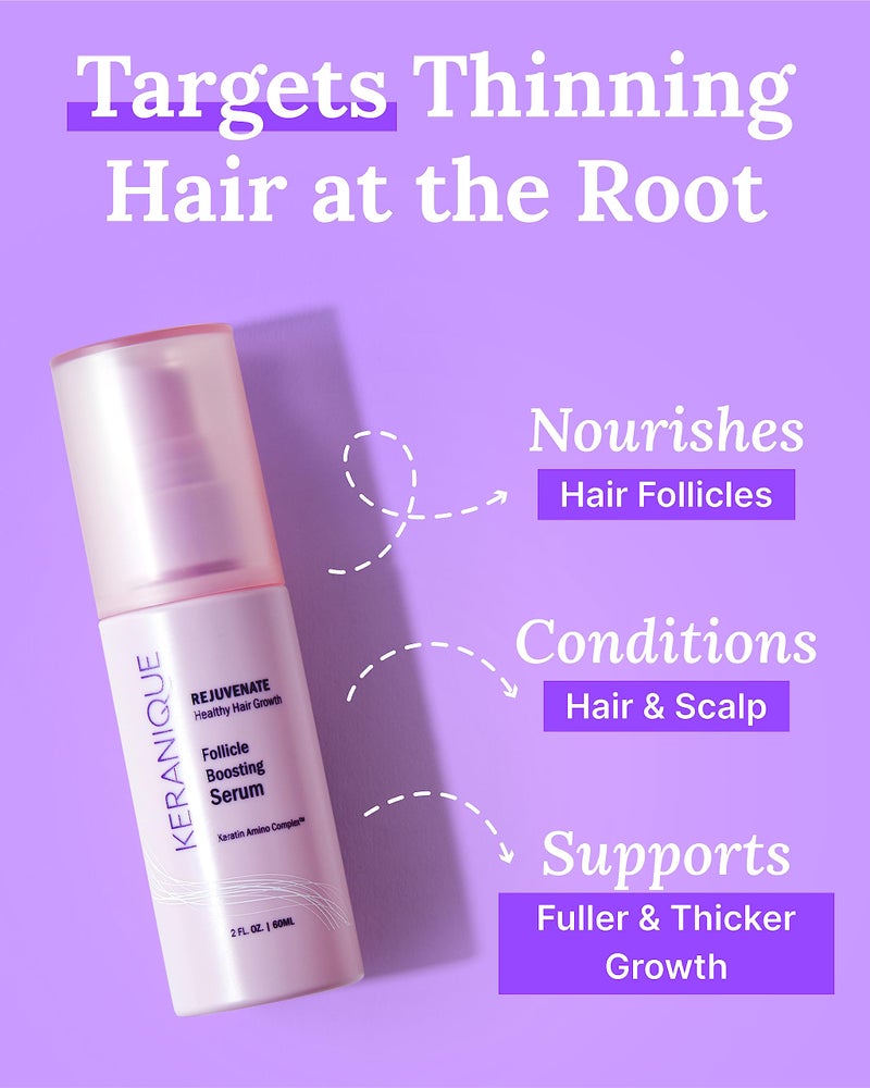 Keranique Hair Thickening Serum - Advanced Keratin-Enriched Follicle Booster Spray for Density Restoration and Fuller Growth - Image 3