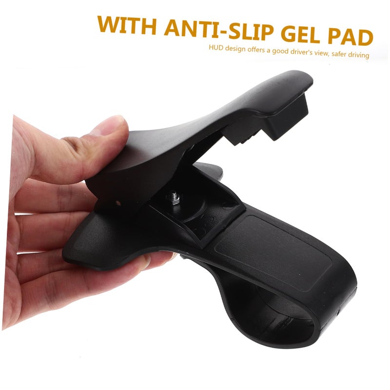 Black Car Dashboard Phone Holder with Gel Pad Mount Stand Easy Installation Safe Driving - Image 4