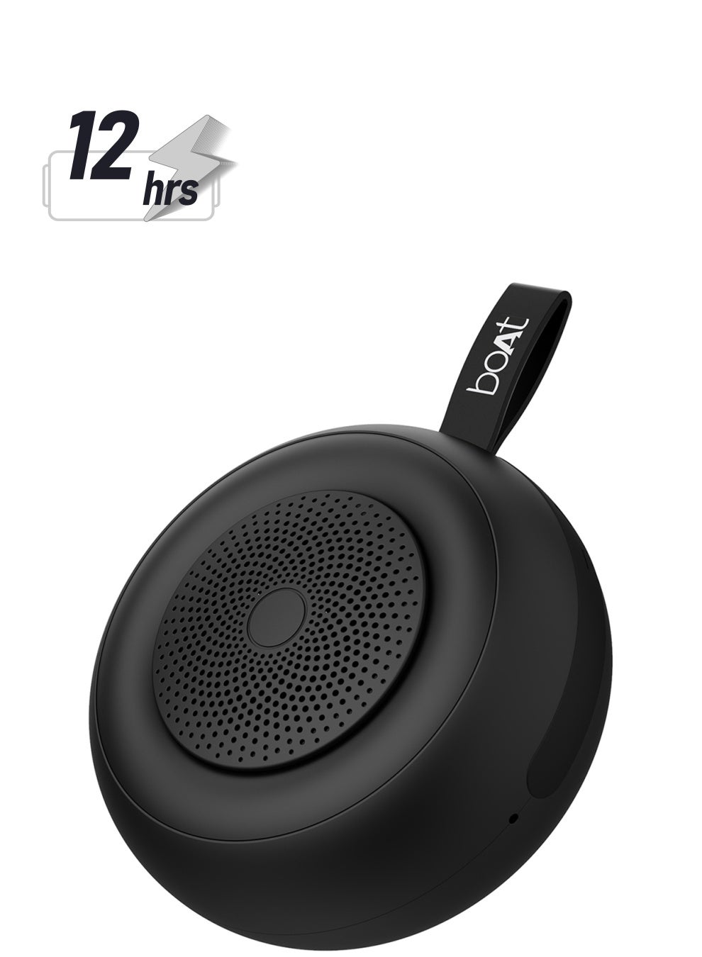 boAt Stone 135 Portable Wireless Speaker With 5W RMS Immersive Sound,IPX4 Water Resistance, True Wireless Feature, Up To 11H Total Playtime, Multi-Connectivity Modes With Type C Charging Active Black