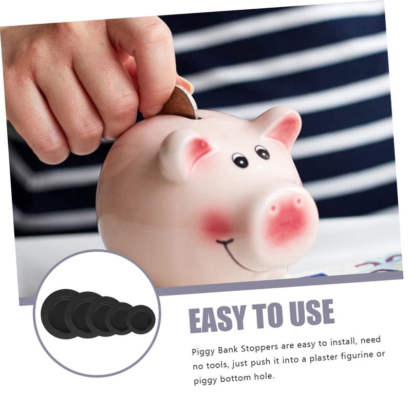 30pcs Assorted Rubber Hole Plugs For Piggy Bank Coin Savings Stoppers - Image 3