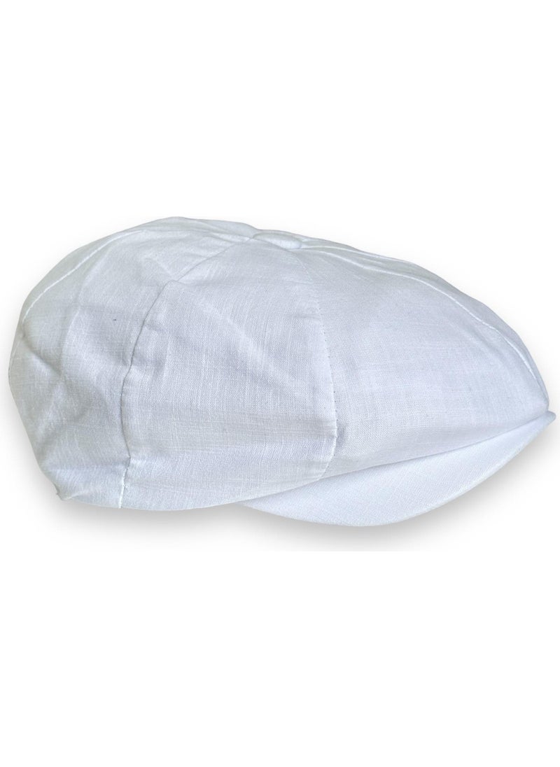 Takı Dükkanı - Jewelry Shop Summer Linen Peaky Blinders 8 Piece Men's Cap Hat CP237 - Image 1