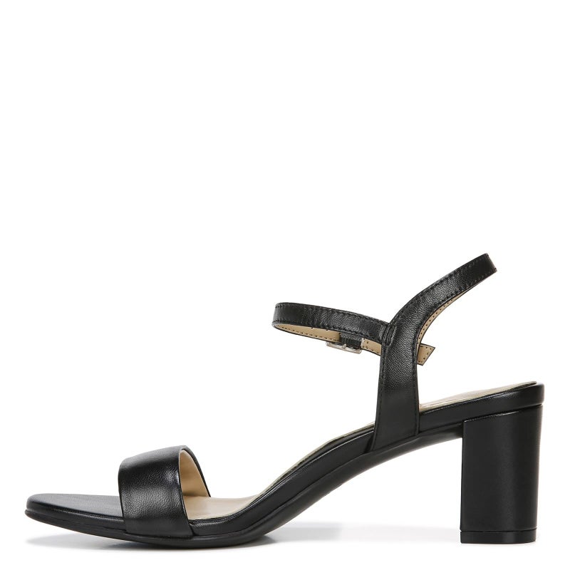 Naturalizer Womens Bristol Ankle Strap Chunky Block Heel Dress Sandal ,Black Smooth ,7.5M - Image 4