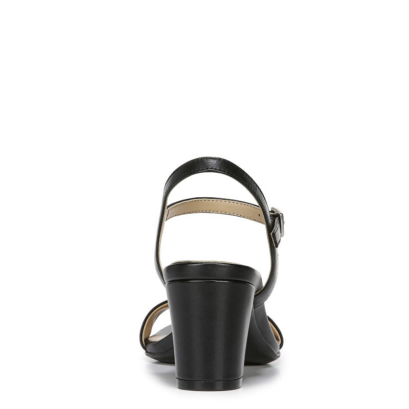 Naturalizer Womens Bristol Ankle Strap Chunky Block Heel Dress Sandal ,Black Smooth ,7.5M - Image 5