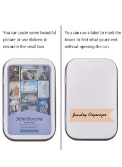 KASTWAVE Metal Storage Tin Box with Lid 12 Pack Siliver Rectangular Empty Tins Container with Lids Mini Portable Storage Box for Key Candy Coin Earrings Home Organizer  - Image 5