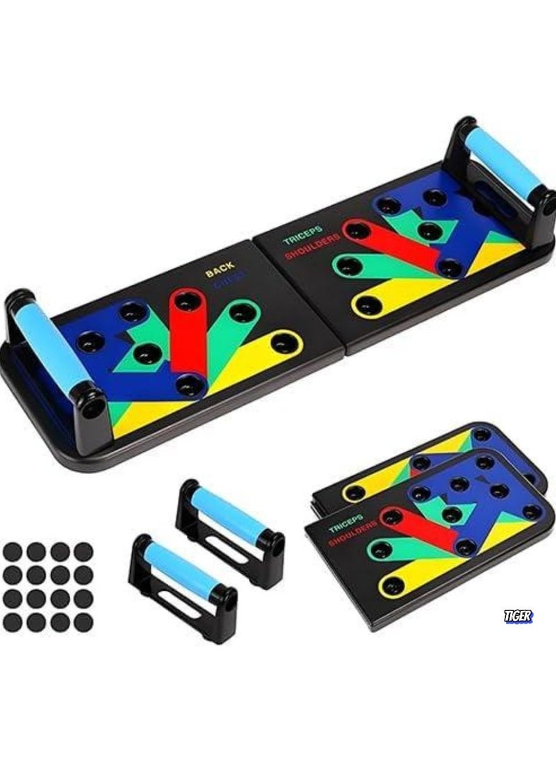 JAJEEK Strength Max Push-up Board – Multi-Functional Home Workout Bar System, Portable Gym for Men and Women, Barbell Chest Muscle Exercise, Fat Burner – Ideal Gift for Boyfriend and Fitness Enthusiasts  - Image 1