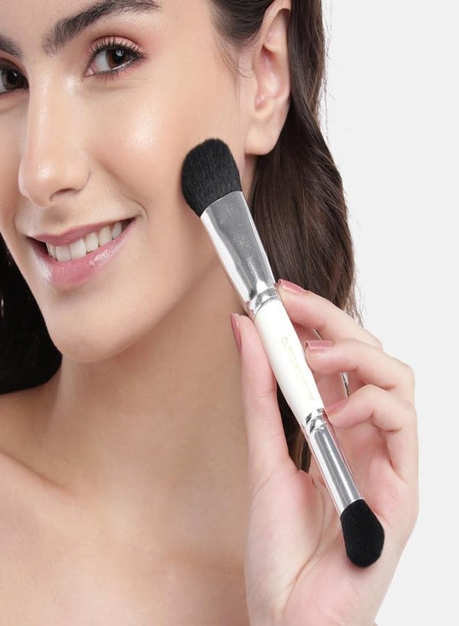Cuffs N Lashes Dual Makeup Brush | 2-in-1 Concealer &Foundation Brush | Seamless Blending for Liquid &Powder | Soft Premium Bristles | Travel Friendly Multipurpose Face Brush - Image 4