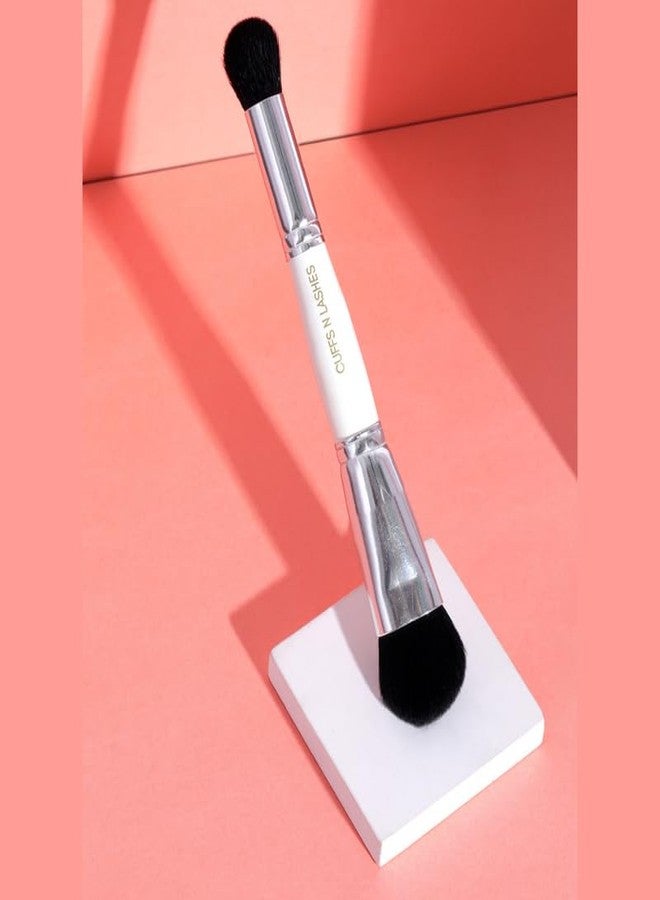 Cuffs N Lashes Dual Makeup Brush | 2-in-1 Concealer &Foundation Brush | Seamless Blending for Liquid &Powder | Soft Premium Bristles | Travel Friendly Multipurpose Face Brush - Image 3