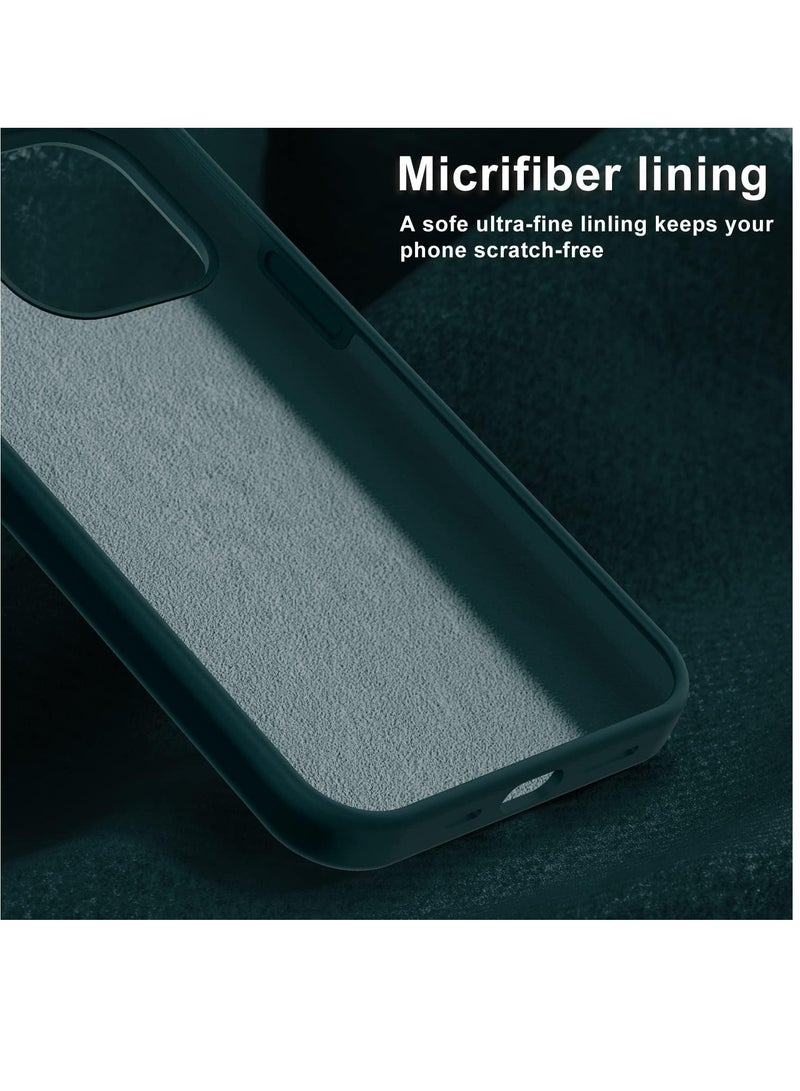 ELTRAZONE iPhone 14 Pro Max Case with Screen Protector Soft Flexible Silicone Gel Rubber Bumper Cover Slim Fit Shockproof Protective Phone Case for iPhone 14 Pro Max 6.7" Pine Green - Image 5