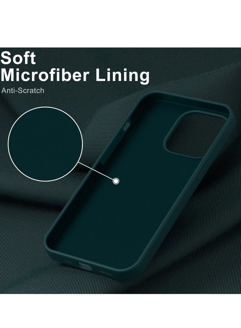 ELTRAZONE iPhone 14 Pro Max Case with Screen Protector Soft Flexible Silicone Gel Rubber Bumper Cover Slim Fit Shockproof Protective Phone Case for iPhone 14 Pro Max 6.7" Pine Green - Image 3