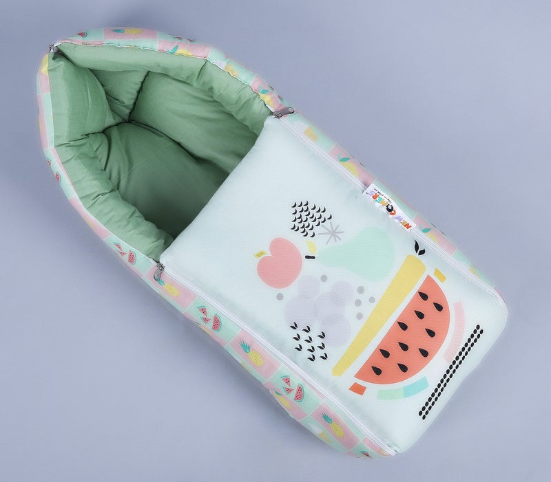 NEW COMERS® 3 in 1 Baby Bed, Sleeping Bag & Carry Nest, Cotton Baby Bedding for New Born & Infant, Travel Friendly Portable Bassinet, for Baby Carrying & co Sleeping, Unisex Baby Sleeping Bed-803 - Image 1