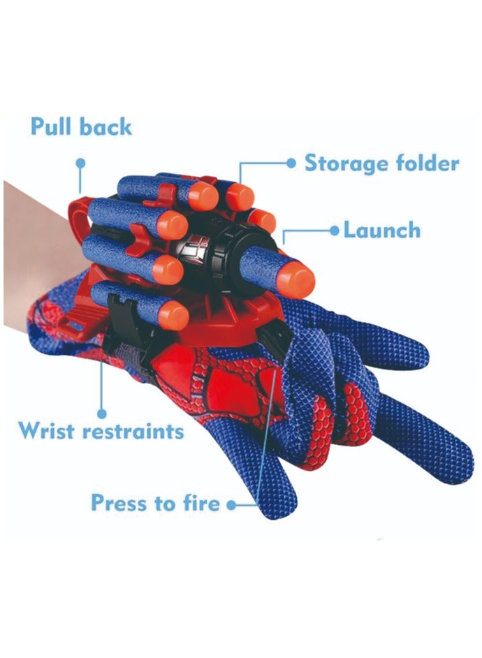 Launcher Gloves For Spiderman Super Hero Web Shooter For Kids Spider Shooter Toy Spider-Man Launcher Gloves Educational Toys, Spider Launcher Wrist Toys Costume Cosplay Super Hero Toys Gift - Image 2