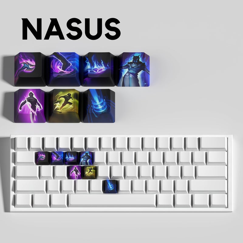 League Of Legends Lllaoi 7 مفاتيح غطاء مفاتيح للوحة المفاتيح الميكانيكية Cherry MX - Image 3