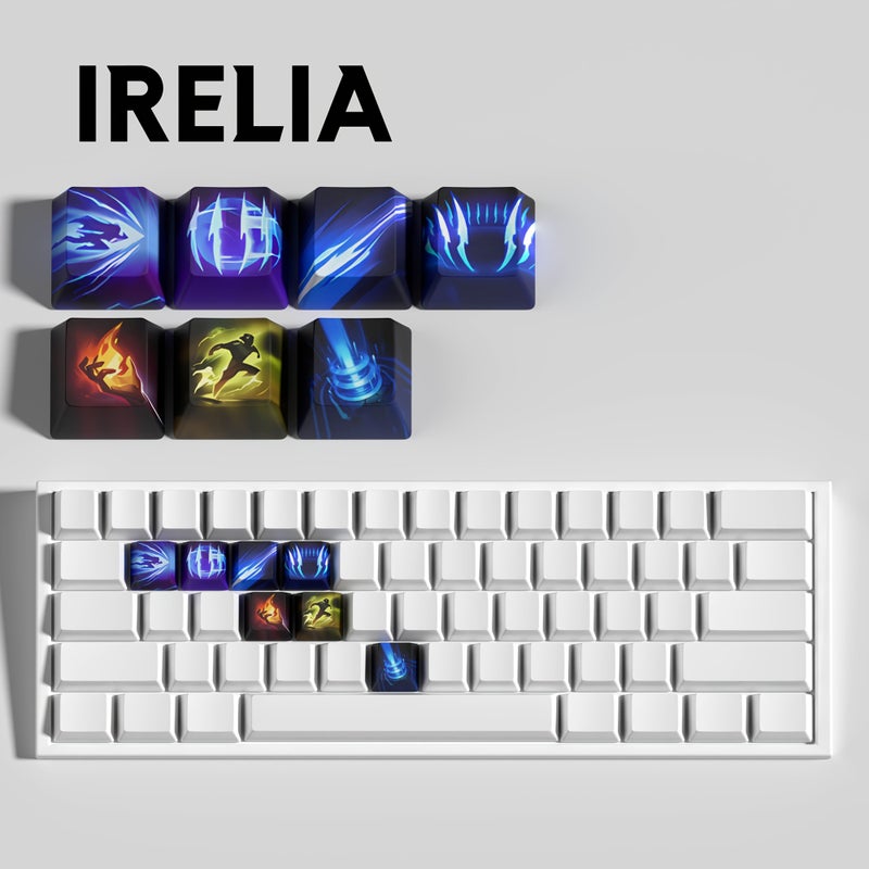 League Of Legends Lllaoi 7 مفاتيح غطاء مفاتيح للوحة المفاتيح الميكانيكية Cherry MX - Image 4
