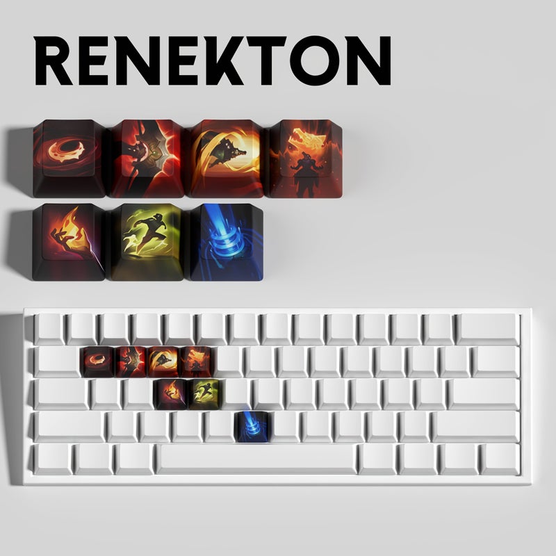 League Of Legends Lllaoi 7 مفاتيح غطاء مفاتيح للوحة المفاتيح الميكانيكية Cherry MX - Image 2