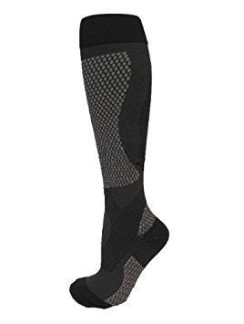 BriteLeafs Sports Compression Socks (XX-Large, Black) - 20-30 mmHg Firm Support, Graduated Supports Best for Performance & Recovery - Image 1