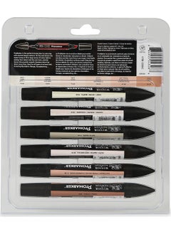 Winsor Newton Promarker Graphic Pen Set of 6 Skin Tones  - Image 3