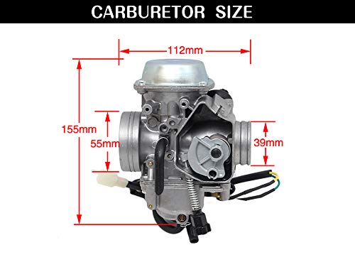 Carbpro Carburetor for Honda 450 TRX450FE TRX450FM TRX450ES Foreman 450 1998 1999 2000 2001 2002 2003 2004 ATV Carb - Image 3