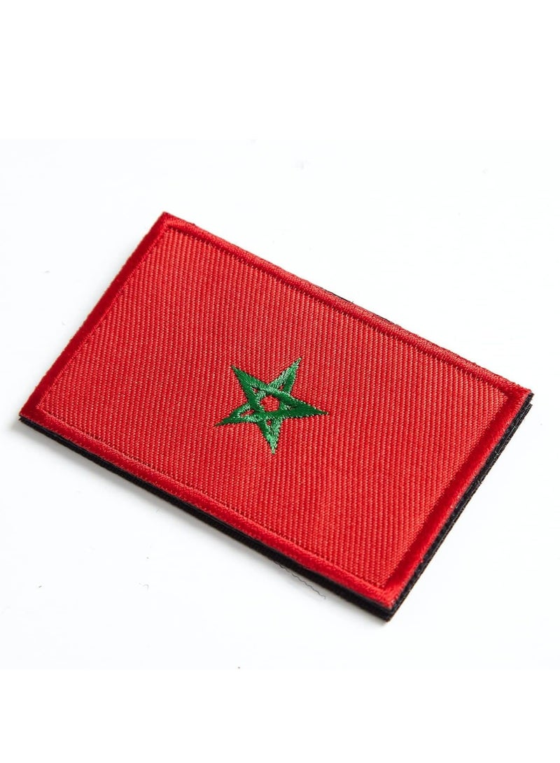 Generic Pack of 2pcs Embroidered Flag Patches - Perfect for Jackets - Backpackers - Travelers - Uniforms - Jeans and Hats - Tactical Embroidered Patches  - Image 4