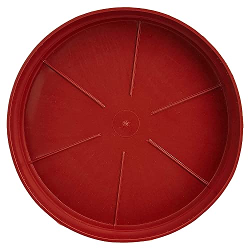 Plants Point Plastic Saucer Base Plate Planter Tray, Terracotta, 4 Inch, Set of 15 - Image 2