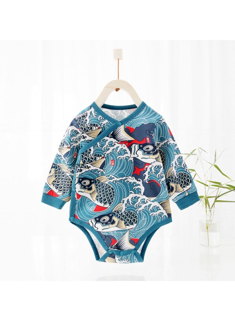 Loquat Baby Cotton Long-sleeved Comfort Jumpsuit