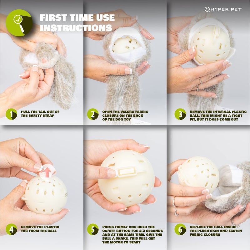 Hyper Pet Doggie Tail Interactive Plush Dog Toys (Wiggles, Vibrates, and Barks, Stimulating Play) - Image 5