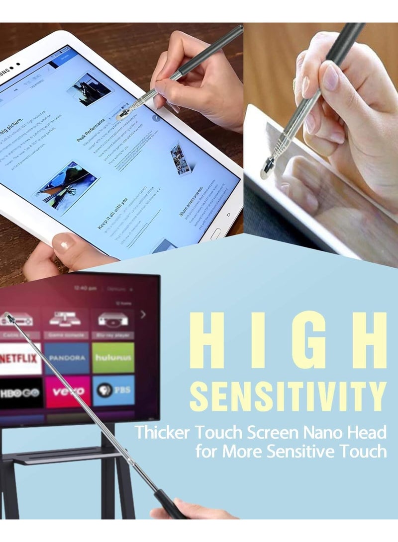 Retractable Pointer Stick for Teachers, Telescopic Stylus for Touchscreens, Classroom Reading & Presentations, Extendable Teaching Tool, Essential School Supplies - Image 4