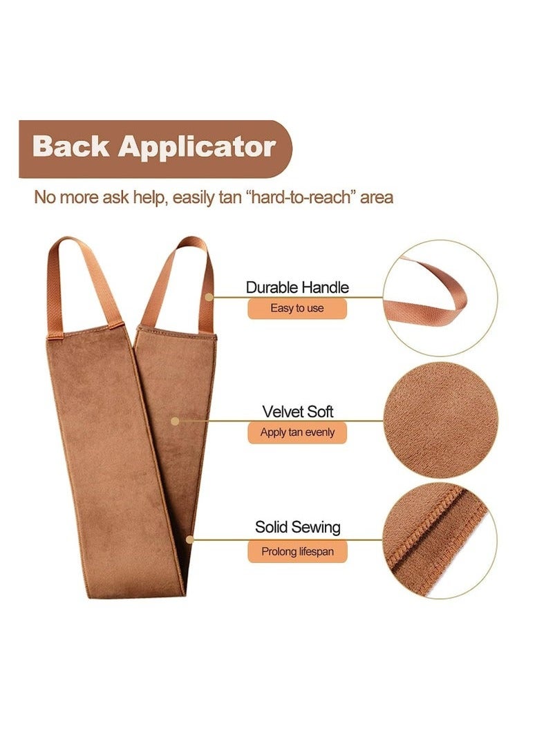 Self Tanner Mitt Applicator - 4 Pack Self Tanning Mitt with Self Tanning Glove for Self Tan Mitt, Back Applicator, Mini Self Tan Glove, Exfoliating Mitt, Tanning Mitts Self Tanner Glove - Image 3