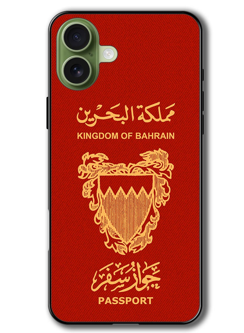 Theodor Case Compatible with Apple iPhone 17 6.3 Inch Protection Shockproof Bumper Cover Bahrain Passport - Image 1