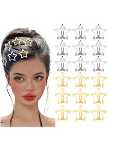 Oasisgalore Star Hair Clips, 50 PCS Silver and Golden Star Hair Accessories Metal Non Slip Hair Barrettes for Girls Women.  - Image 1
