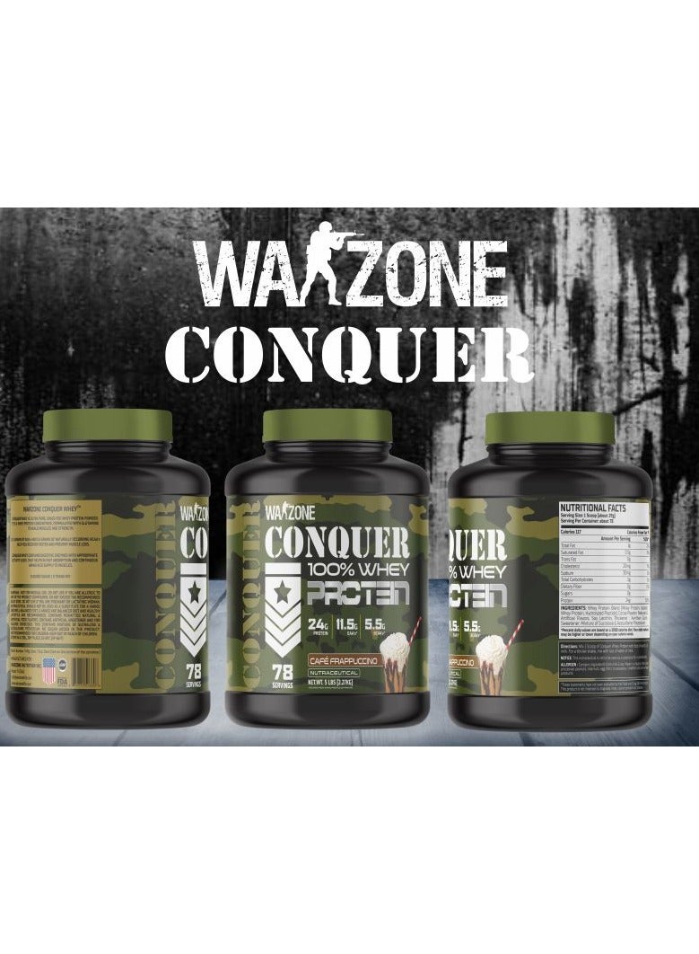 Warzone Conquer 100% Whey Protein Molten Chocolate Powder 5lbs