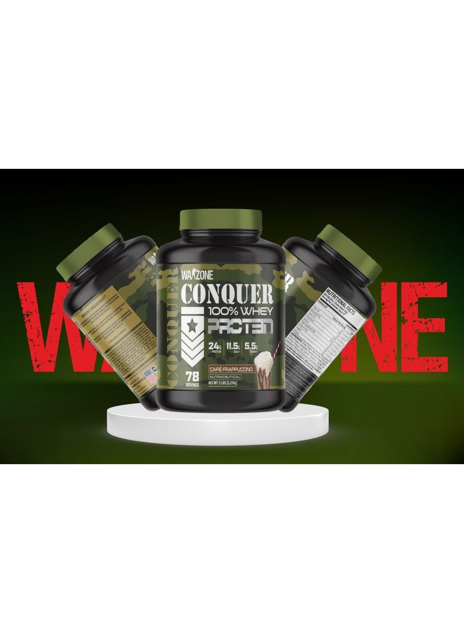 Warzone Conquer 100% Whey Protein Molten Chocolate Powder 5lbs