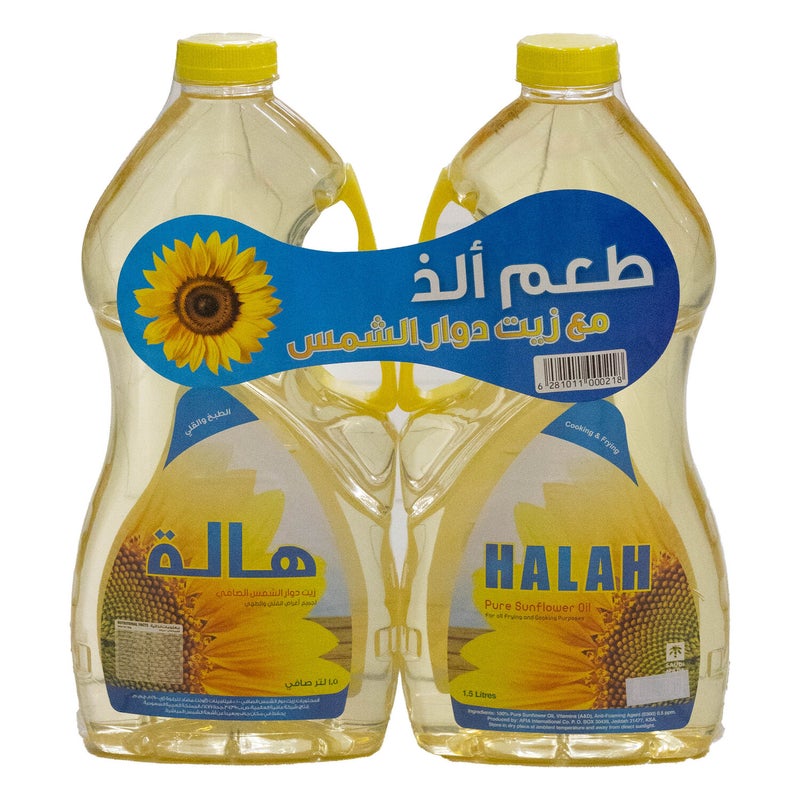Halah Sunflower Oil Value Pack 2 x 1.5 Litres