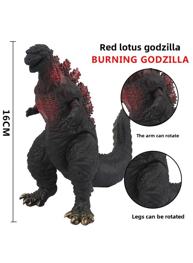 Large Soft Glue Monster Degas Blazer Monster Full Series Classic Big Monster Series Factory-Colors:16cm Japanese Red Lotus Godzilla (Red)  - Image 1