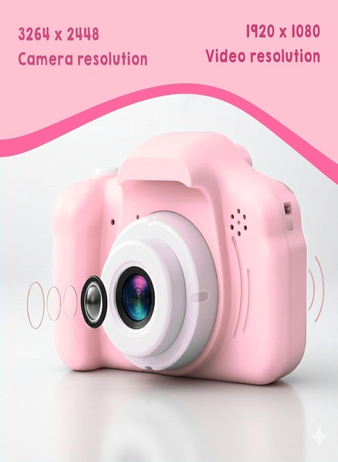 سنابترون كاميرا سنابترون الرقمية للأطفال، بدقة 3 ميجابكسل وفيديو عالي الوضوح 1080 بكسل، مع شاشة IPS بحجم 2 بوصة وسعة تخزين 32 جيجابايت | ألعاب كاميرا صغيرة قابلة لإعادة الشحن عبر منفذ USB للأطفال | ألعاب تعليمية للأولاد والبنات من 7 إلى 14 سنة (لون وردي) - Image 4