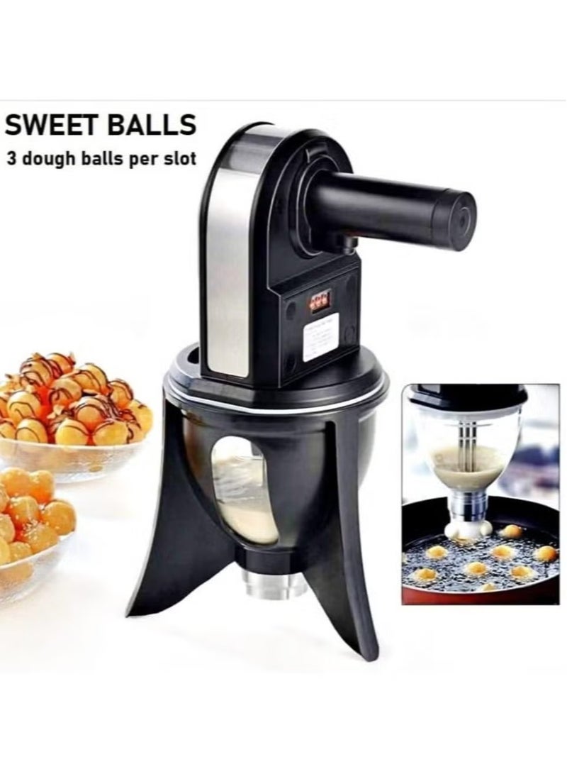 Saachi NL-SB-2020-BK Automatic Sweet Dumplings and Luqaimat Maker | High-Performance Deep Fryer for Golden Luqaimat, Donuts, and Desserts | Large Capacity with Fast Heating Technology | User-Friendly Design for Effortless Operation and Easy Cleaning | Ideal for Home and Commercial Kitchens - Image 1