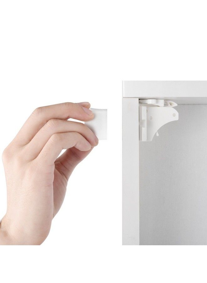 vmaisi 2 Pack Vmaisi Magnetic Cabinet Locks Keys Extra Stronger Baby Proofing Magnet Drawer Replacement Keys (2) - Image 4