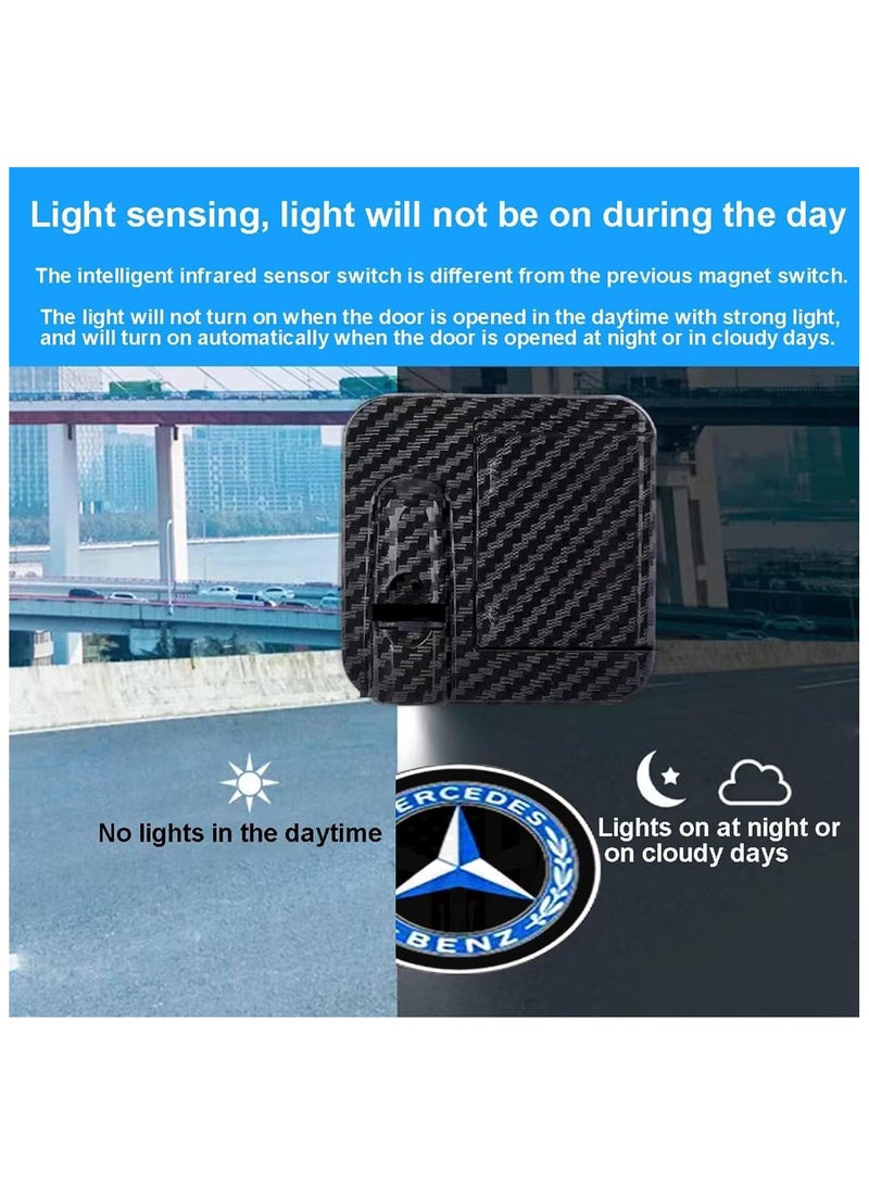 Generic Mercedes-Benz Car Door Logo Light – 2Pcs LED Ghost Shadow Welcome Lights, Wireless Projector Puddle Lamp for Benz Models, Easy Installation, No Drilling - Image 5
