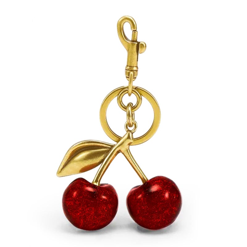 FASTFAIRY FASTFAIRY Keychain Cherry Bag Charms Purse: Key Chains Women Cute - Car keyrings leather handbags - Valentines Day Gifts  - Image 1