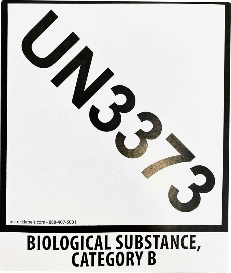InStockLabels.com UN3373 Labels for Biological Substance Category B 4 x 4.75 Inch 500 Total Labels - Image 3