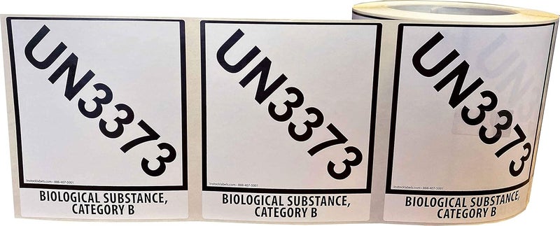 InStockLabels.com UN3373 Labels for Biological Substance Category B 4 x 4.75 Inch 500 Total Labels - Image 2