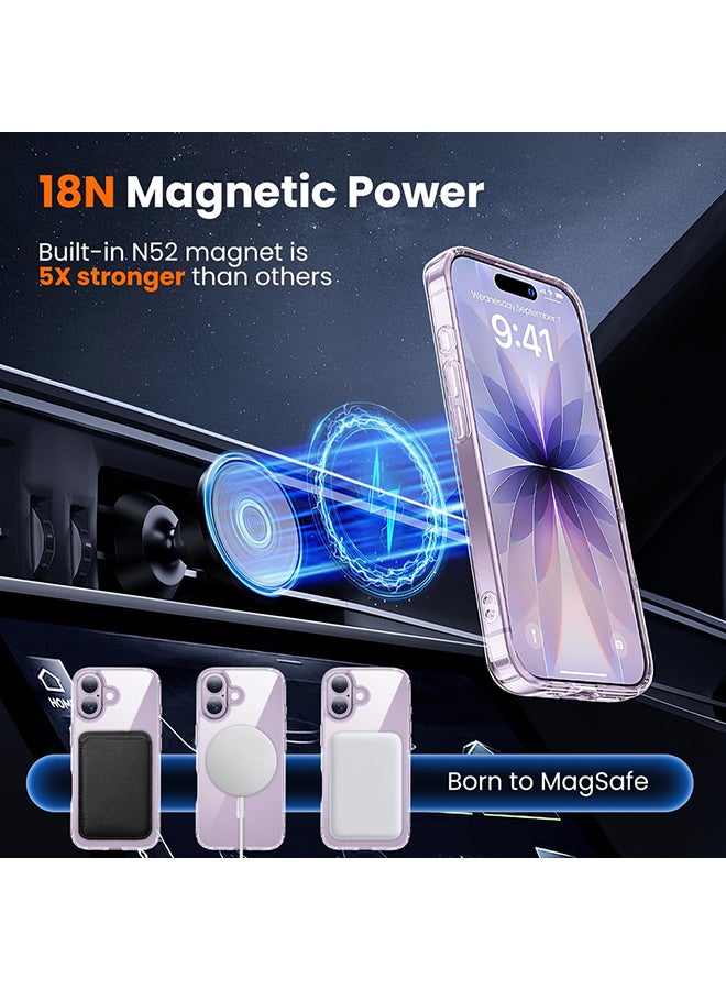 O Ozone (3 in 1) Magnetic Case Compatible with iPhone 17 Cover with Front Tempered Glass Screen Protector & Camera Lens Protector & Anti-Yellowing Shockproof Cover - Image 4