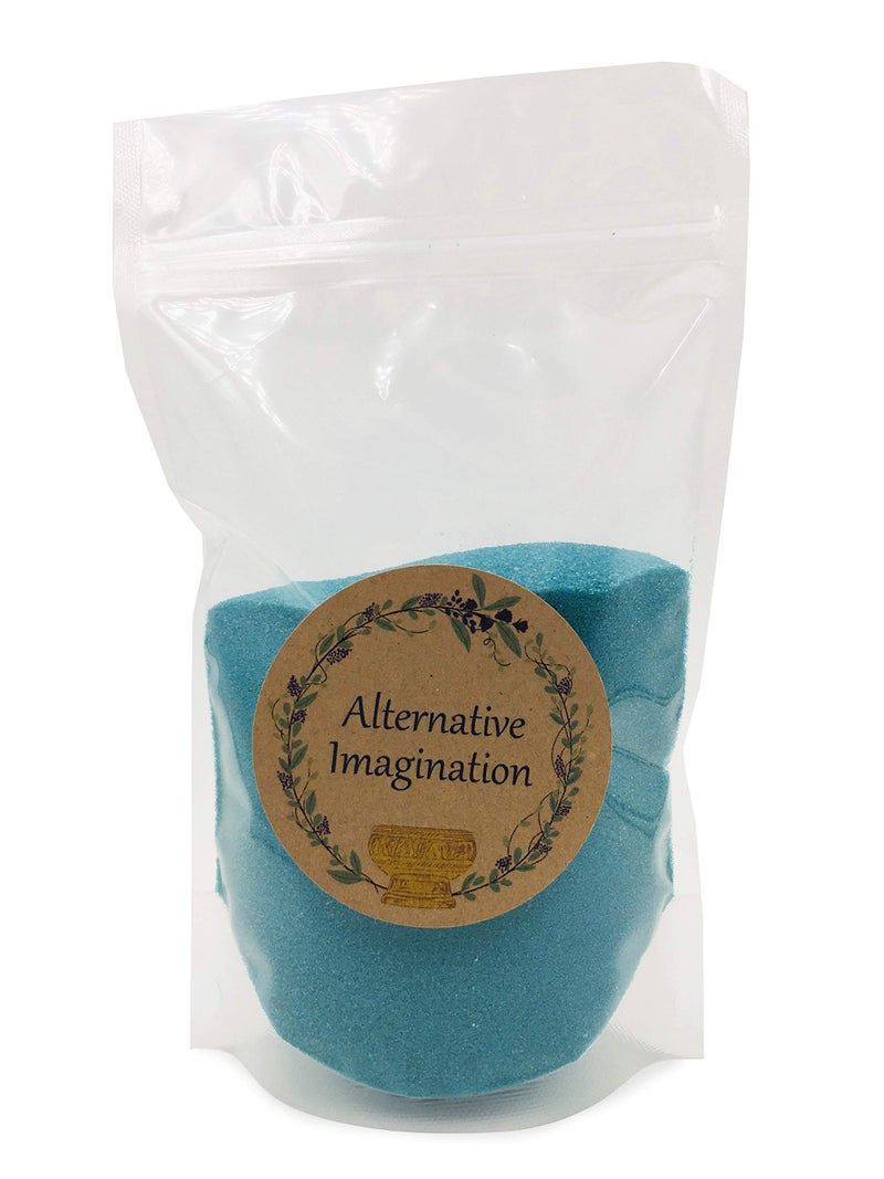 Teal Sand  Fine Sand for Zen Garden Resin Incense Burner Smudge Bowl Ritual Incense Cast Iron Cauldron Unity Ceremony Sensory Bin Table Mandalas Crafts by Alternative Imagination 1 Pound