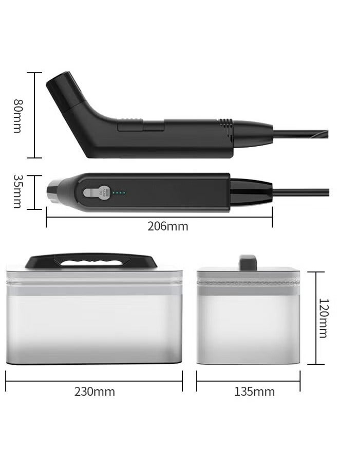 إلفسا شطاف المسافر كهربائي محمول مع خرطوم بطول 1.2 متر وحاوية سعة 2.3 لتر - حل صحي شخصي قابل لإعادة الشحن وصغير الحجم ومتعدد الاستخدامات للسفر والمنزل ورعاية الأطفال والتخييم والمزيد - Image 3