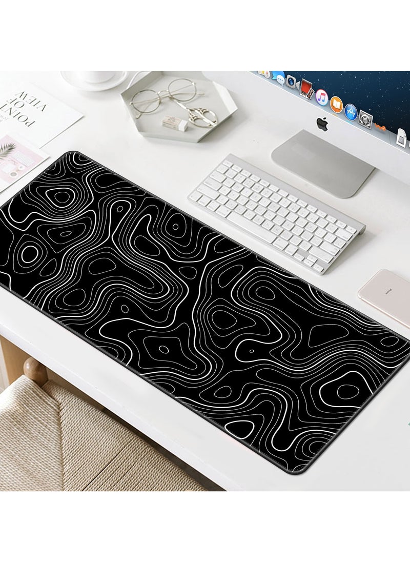 Generic Large Mouse Pad Extended Gaming Mouse Pad Non-Slip Rubber Base (800 * 300 * 3mm）Black  - Image 4