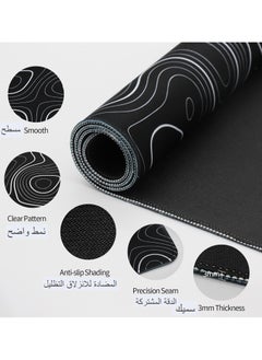 Generic Large Mouse Pad Extended Gaming Mouse Pad Non-Slip Rubber Base (800 * 300 * 3mm）Black  - Image 5