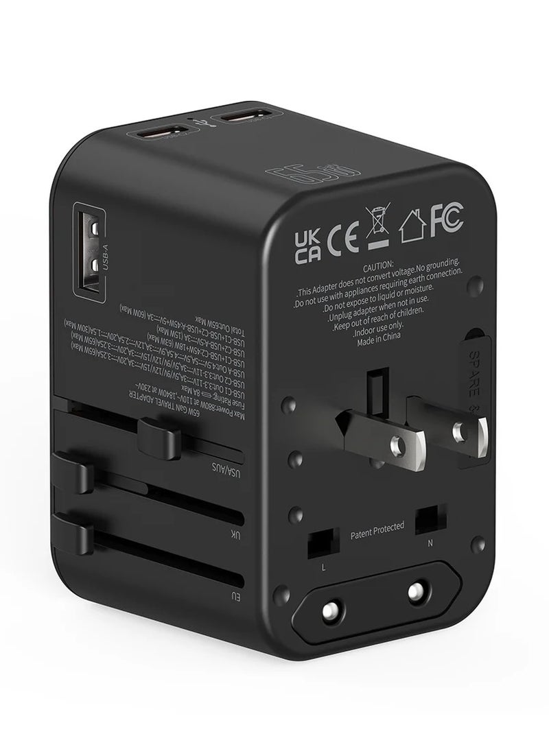 MERLIN TRAVEL MATE PRO GAN TURBO 65W PD ADAPTER - Image 5