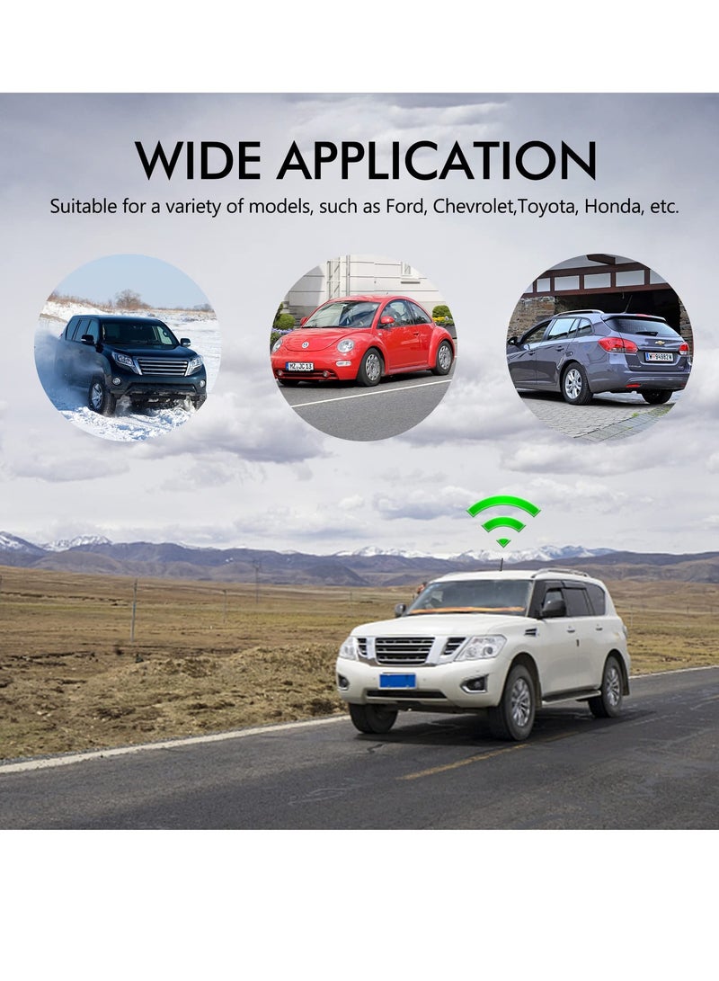 SYOSI 2 Pcs Car Aerial Antenna 6.5cm Mini Car Radio Small Short Roof AM/FM Universal Replacement with Screw M4 M5 M6 - Image 4