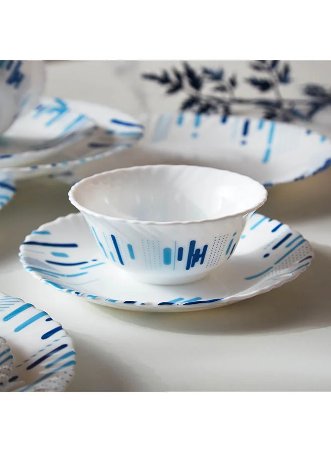Home Box Atlanta Abstract 12-Piece Opal Dinnerware Set 25 x 2 x 25 cm