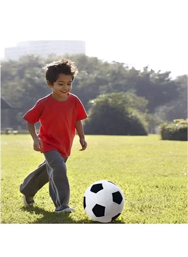 إيليلي كرة قدم قطيفة، وسادة قطيفة، كرة قدم ناعمة، لعبة كرة قدم متينة ورقيقة، هدية كرة قدم للأطفال الرضع والأولاد (7.8 بوصة/20 سم) - Image 5